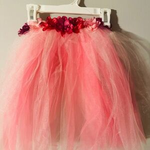 Pink Garden Tulle Tutu Skirt